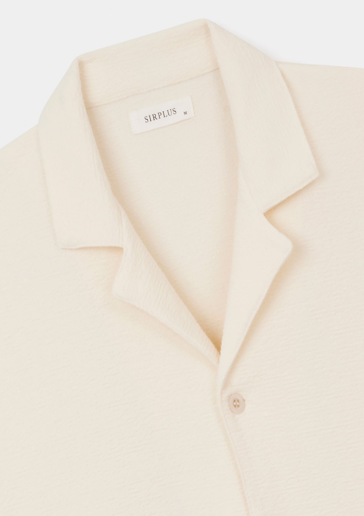 Premium Cream Purl Jersey Cuban Polo Shirt for Men - Comfortable & Stylish Casual Wear for Summer, Beach, and Vacation Outfits