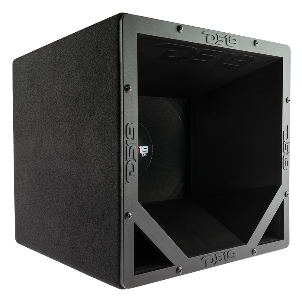 DS18 Audio PRO Cube 10-in Stackable 12x12x12 Speaker Box with Diffuser & PRO-EXL108 Subwoofer - High Performance Sound System for Car Audio, Home Theater, and Live Events - PROCUBE10
