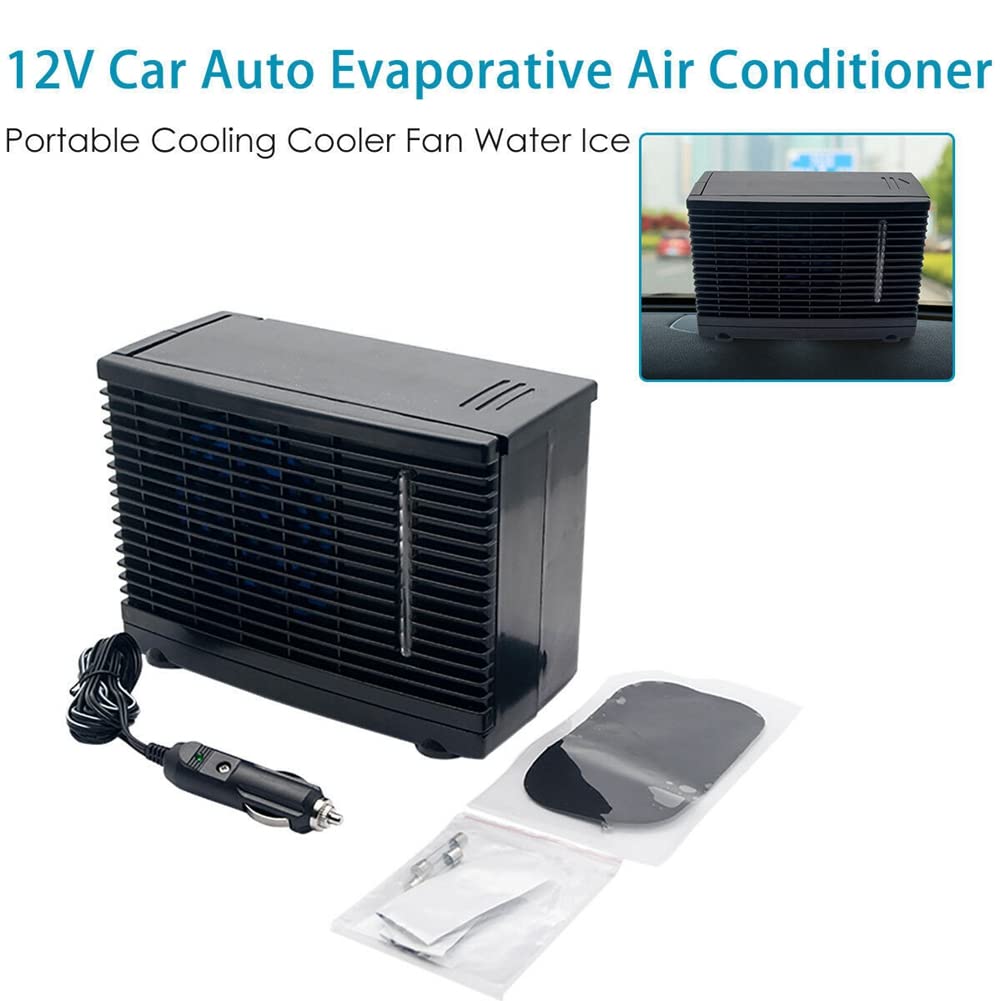 24V Portable Mini Evaporative Air Cooler - Compact DC Cooling Fan for Cars, Trucks & Small Spaces | Personal Cooling Solution for Home, Office & Vehicle Use