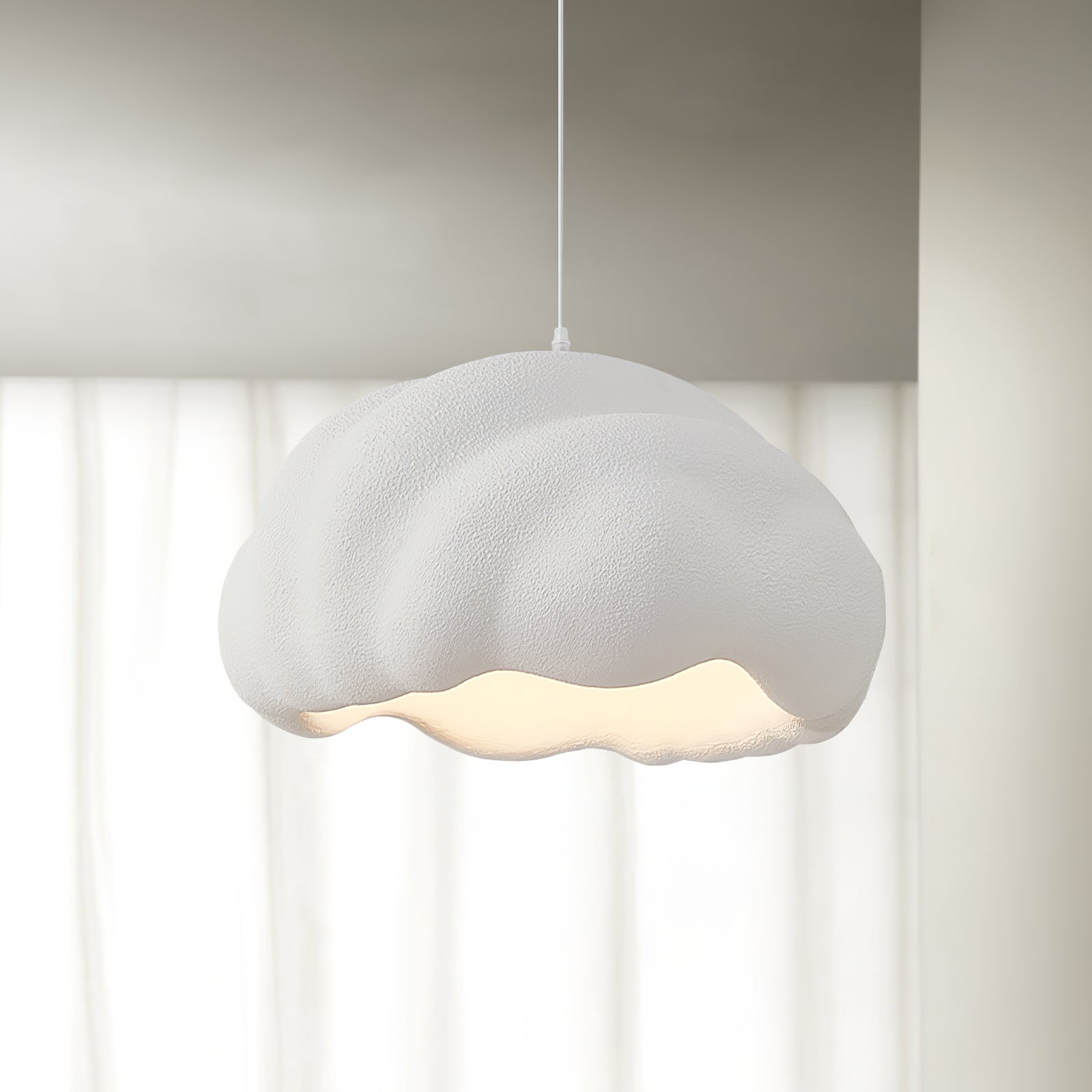 Modern Cumulus Pendant Light - Cloud-Inspired Hanging Lamp for Kitchen Island, Dining Room & Bedroom Decor - Dimmable LED Lighting Fixture