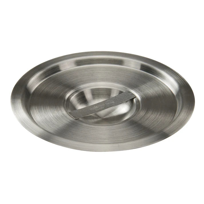 Winco Stainless Steel Bain Marie Cover for 3.5 Qt Containers with Handle - Perfect for Buffet Serving, Catering & Food Warming in Restaurants & Commercial Kitchens