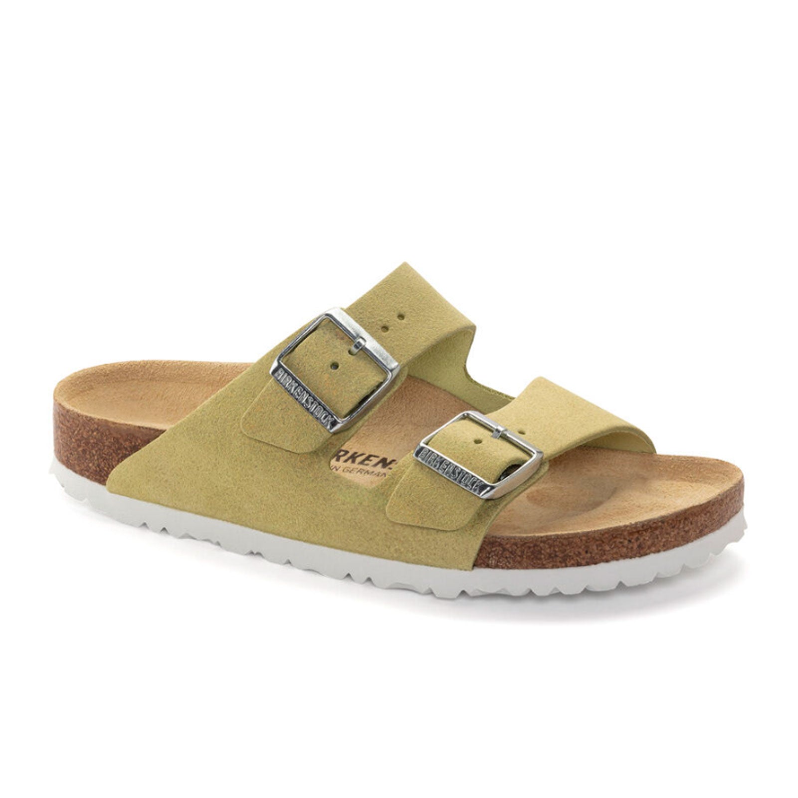 Birkenstock Arizona Slide Sandals for Women - Shimmering Popcorn Suede | Comfortable Orthopedic Footbed | Perfect for Summer, Beach, and Casual Wear