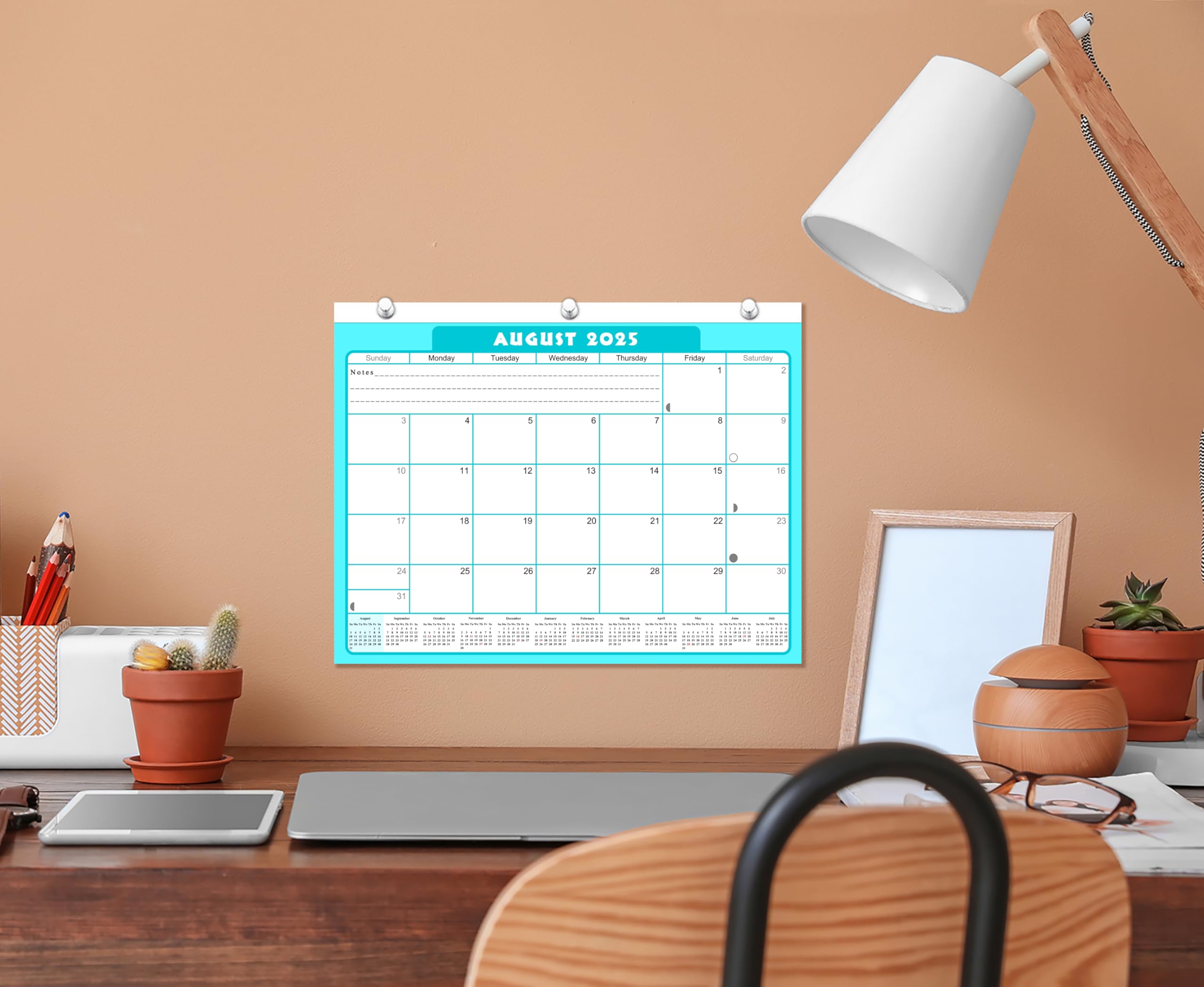 2025-2026 Student Academic Planner | 12-Month College Calendar for 3-Ring Binder, Desk & Wall | School & Office Supplies | Made in USA | Perfect for High School & University Students, Teachers & Professionals