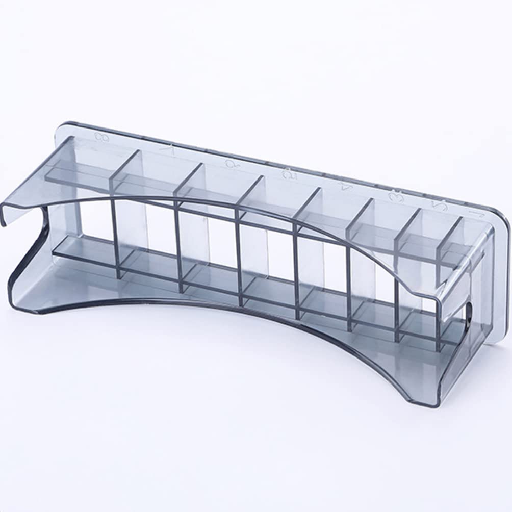FRCOLOR Plastic Comb Storage Box & Clipper Guard Organizer - Professional Barber Case for Hair Cutting Tools & Accessories - Perfect for Salon, Home, and Travel Use