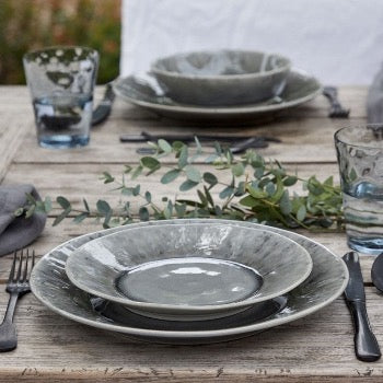 Handmade Madeira Salad Plate in Elegant Grey - Perfect for Dinner Parties, Picnics & Home Decor