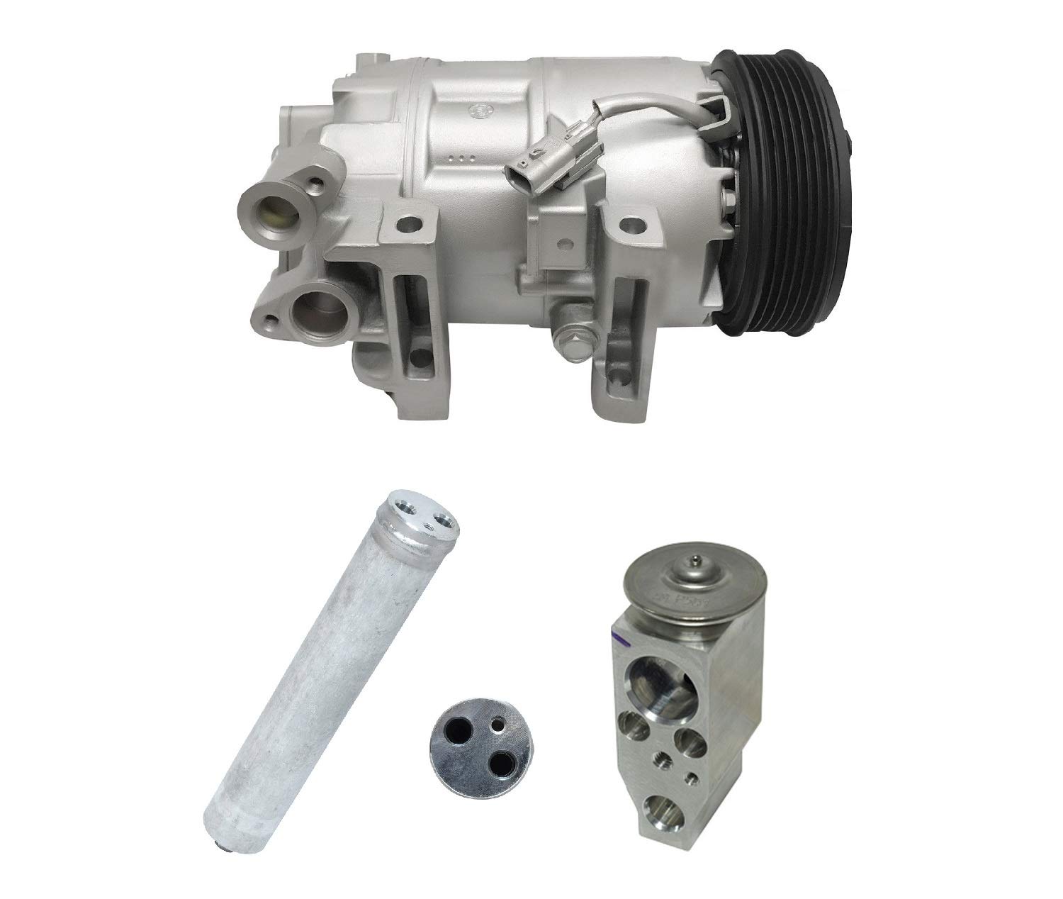 RYC Automotive AC Compressor Kit KT AC60 - Compatible with Multiple Car Models, High Performance Air Conditioning Replacement Part for Smooth Cooling in Summer Drives