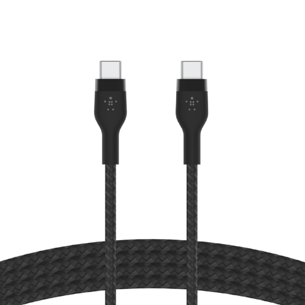 Belkin BoostCharge Pro Flex USB-C to USB-C Cable (3ft/6ft) - Fast Charging & Data Sync for iPhone 15, iPad Pro, MacBook, Samsung Galaxy - Durable Nylon Braided for Home, Office & Travel