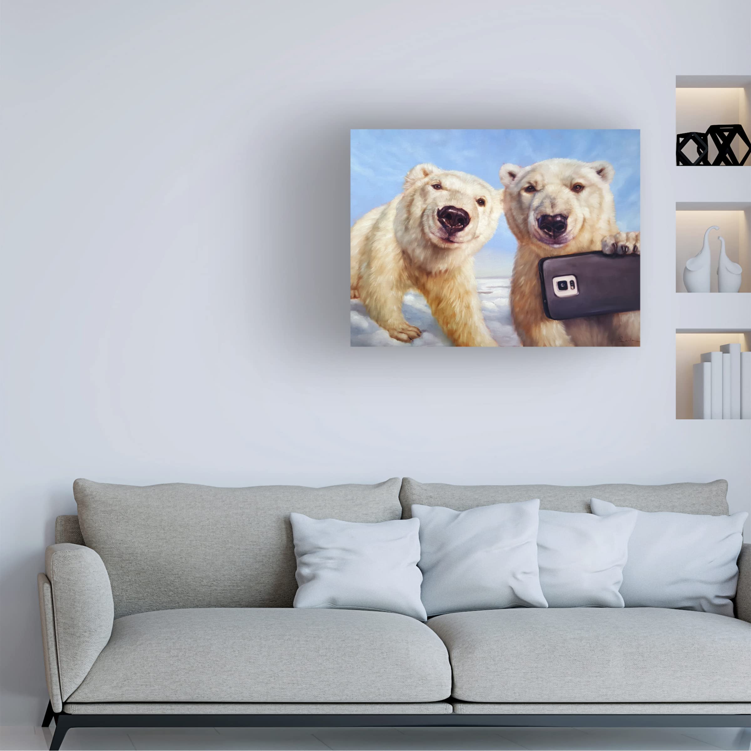 Lucia Heffernan Polargram Canvas Art Print - Modern Wall Decor for Living Room, Bedroom & Office - Trademark Fine Art Collection