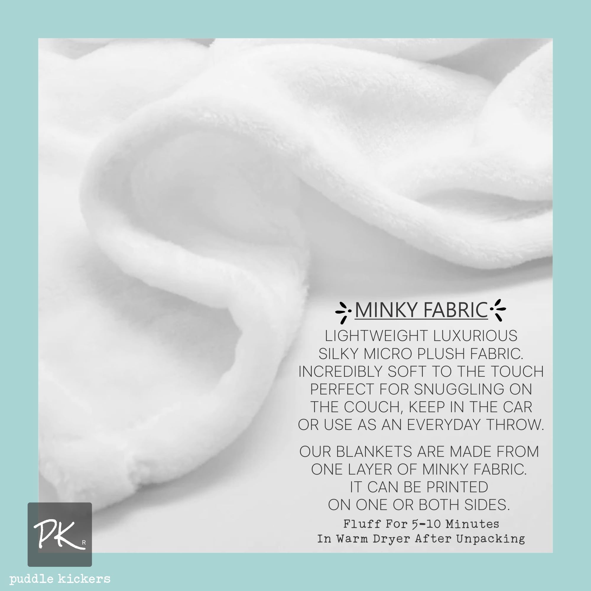 Custom Personalized Minky Baby Blanket with Deer, Moose & Bear - Soft Woodland Adventure Blanket for Newborns & Toddlers - 50