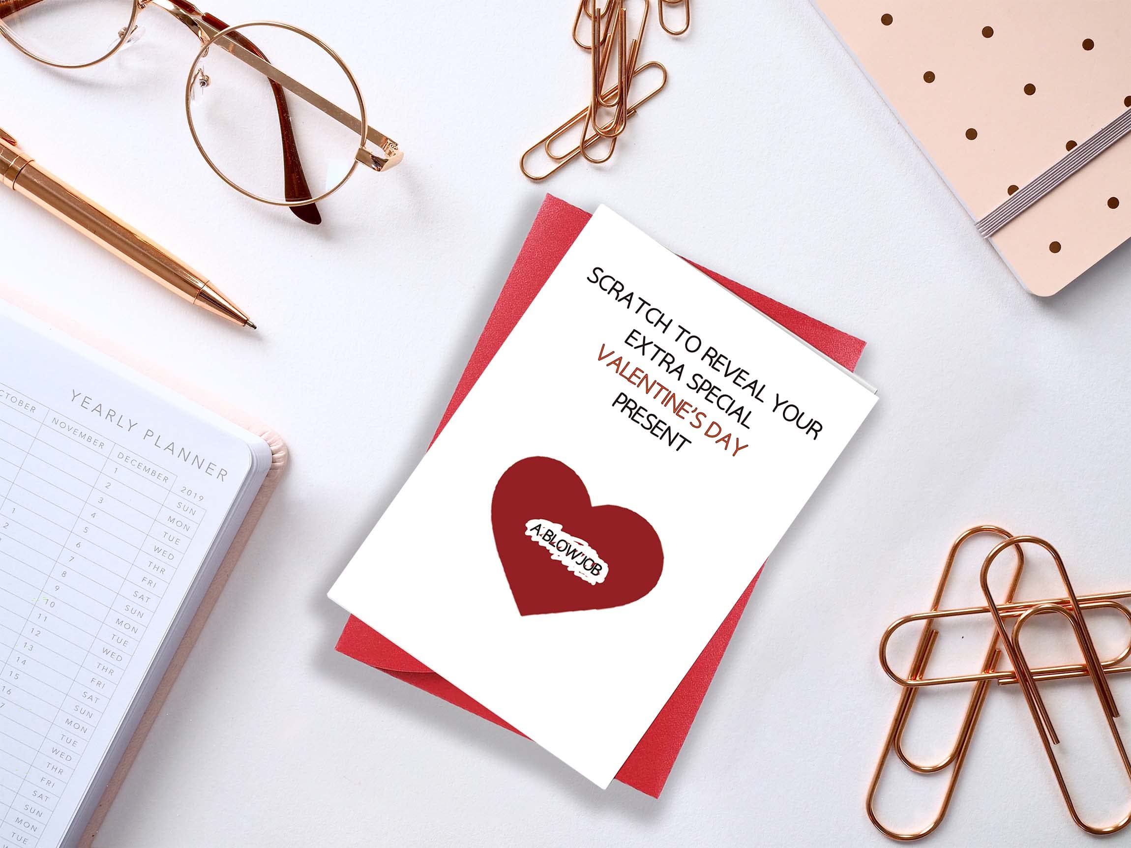 Funny Valentine's Day Scratch Off Card - Naughty Love Card for Husband & Boyfriend - Adult Humorous Greeting Card - Perfect for Romantic Surprises & Couples' Games