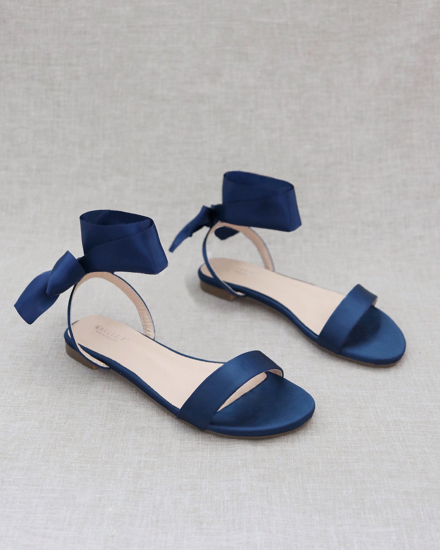 Elegant Satin Flat Sandals with Adjustable Wrapped Satin Tie - Comfortable Women's Summer Shoes for Beach, Wedding, and Casual Outings