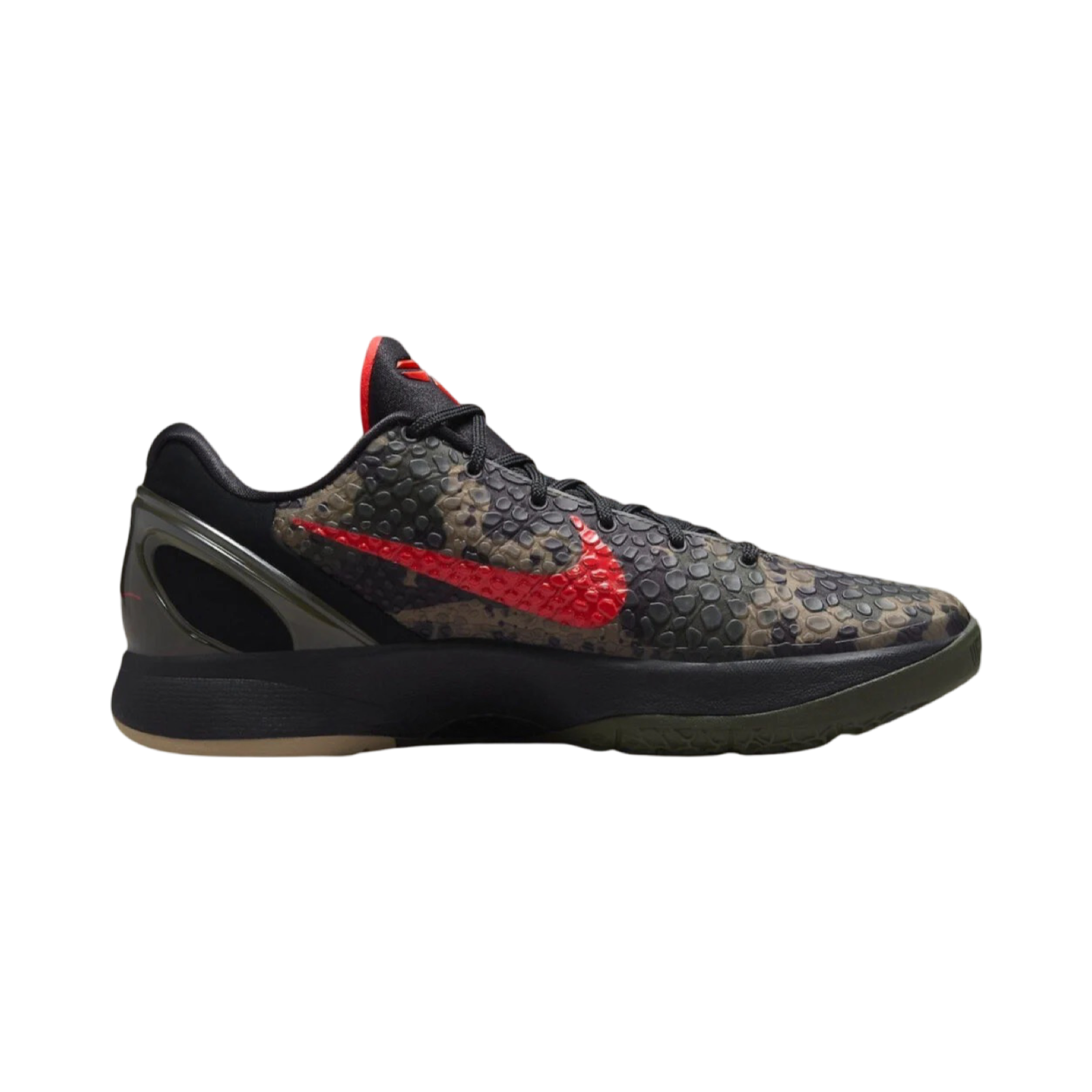 Nike Kobe 6 Protro Basketball Shoes - Italian Camo Black Crimson Bog Khale - Performance Sneakers for Court Play & Streetwear Fashion