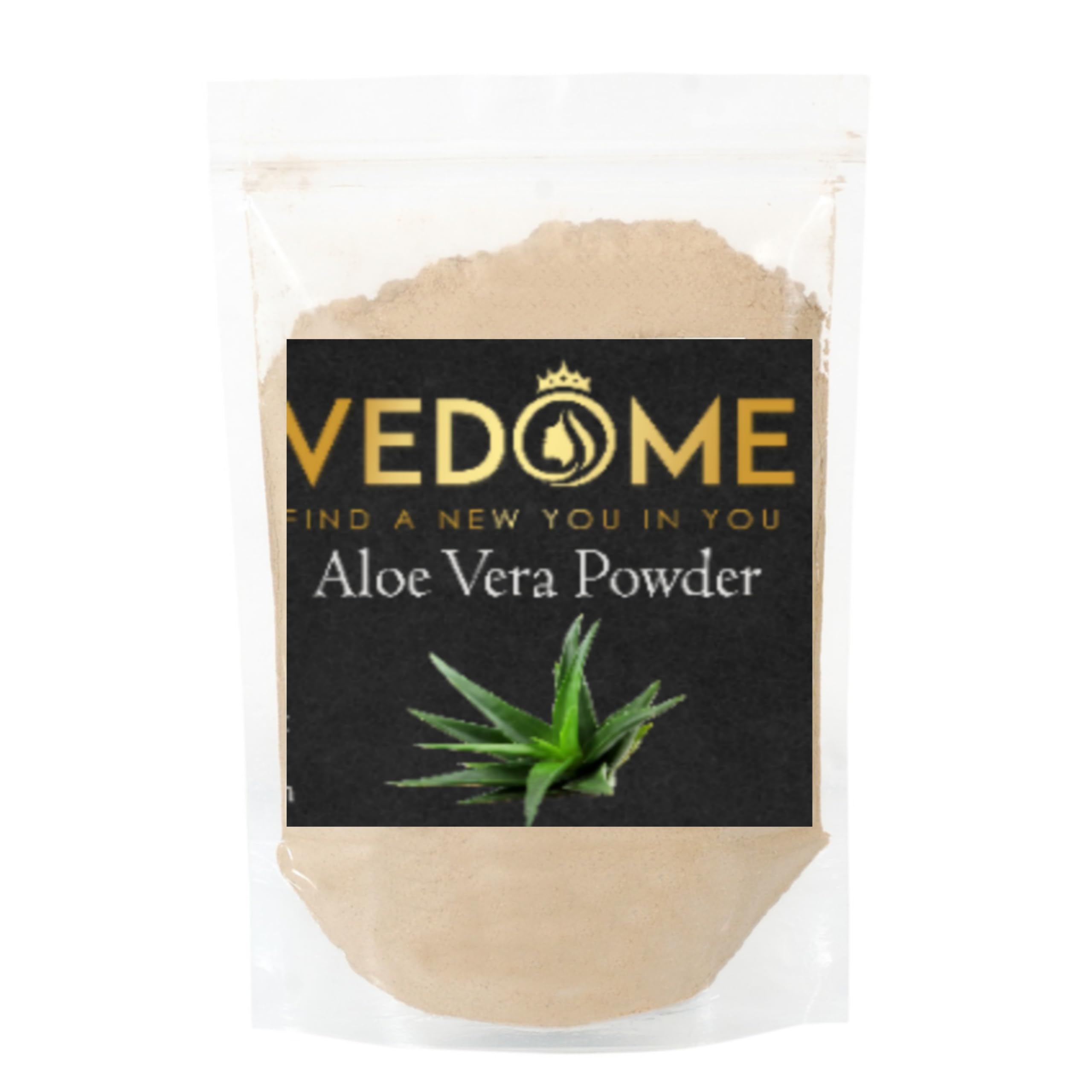Vedome Pure Natural Aloe Vera Powder for Skin Moisturizing - Organic Aloe Powder for Face & Body Care - Perfect for DIY Skincare, Smoothies, and Natural Remedies