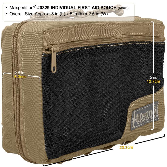 Compact Individual First Aid Pouch - Essential Emergency Medical Kit for Hiking, Camping & Outdoor Adventures | Water-Resistant & Portable