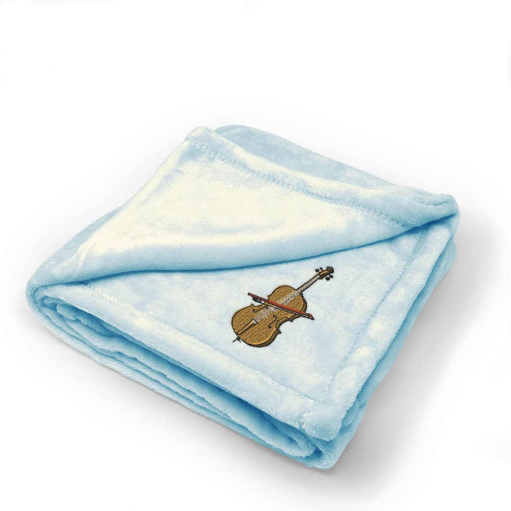 Custom Embroidered Baby Blankets for Nursery - Soft & Cozy Crib Blankets for Boys & Girls | Perfect for Newborn Gifts, Bedtime & Cello Music Lullabies