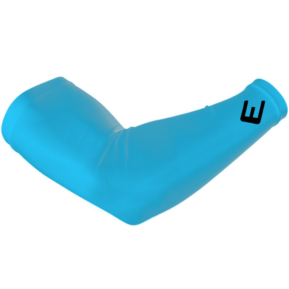 Light Blue Arm Sleeves for Sun Protection - UV Resistant Cooling Sports Sleeves for Running, Cycling, Golf & Outdoor Activities