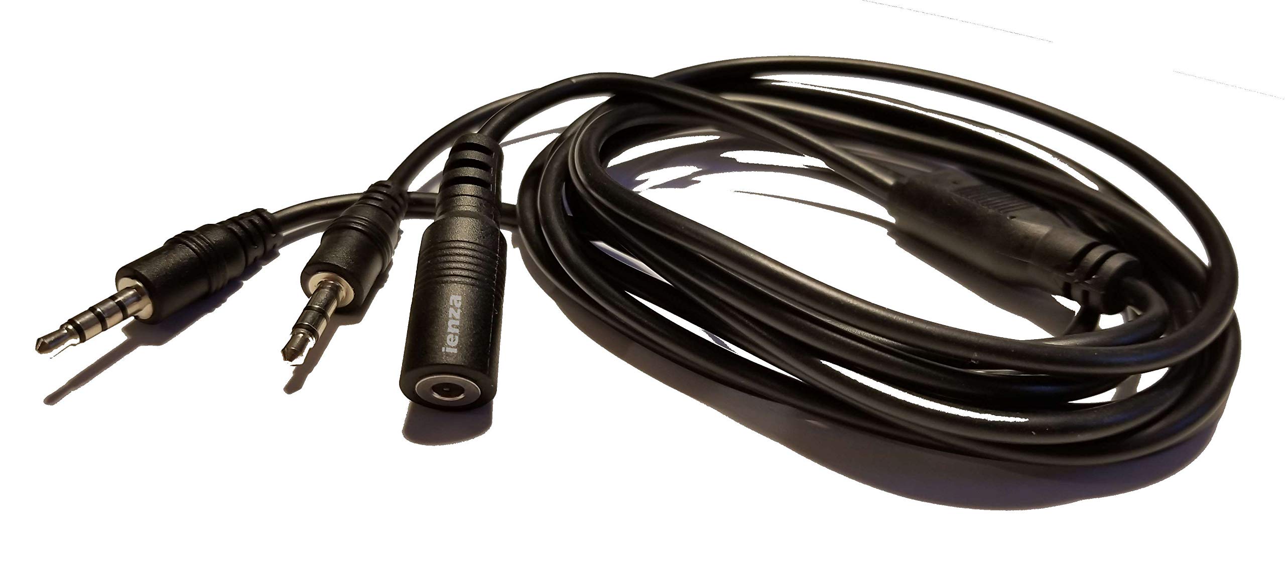 Enza® Party Chat Link Adapter Cable for Xbox One, Xbox Series X/S, PS4, PS5 & Elgato Game Capture HD - Connect Headsets for Multiplayer Gaming & Live Streaming