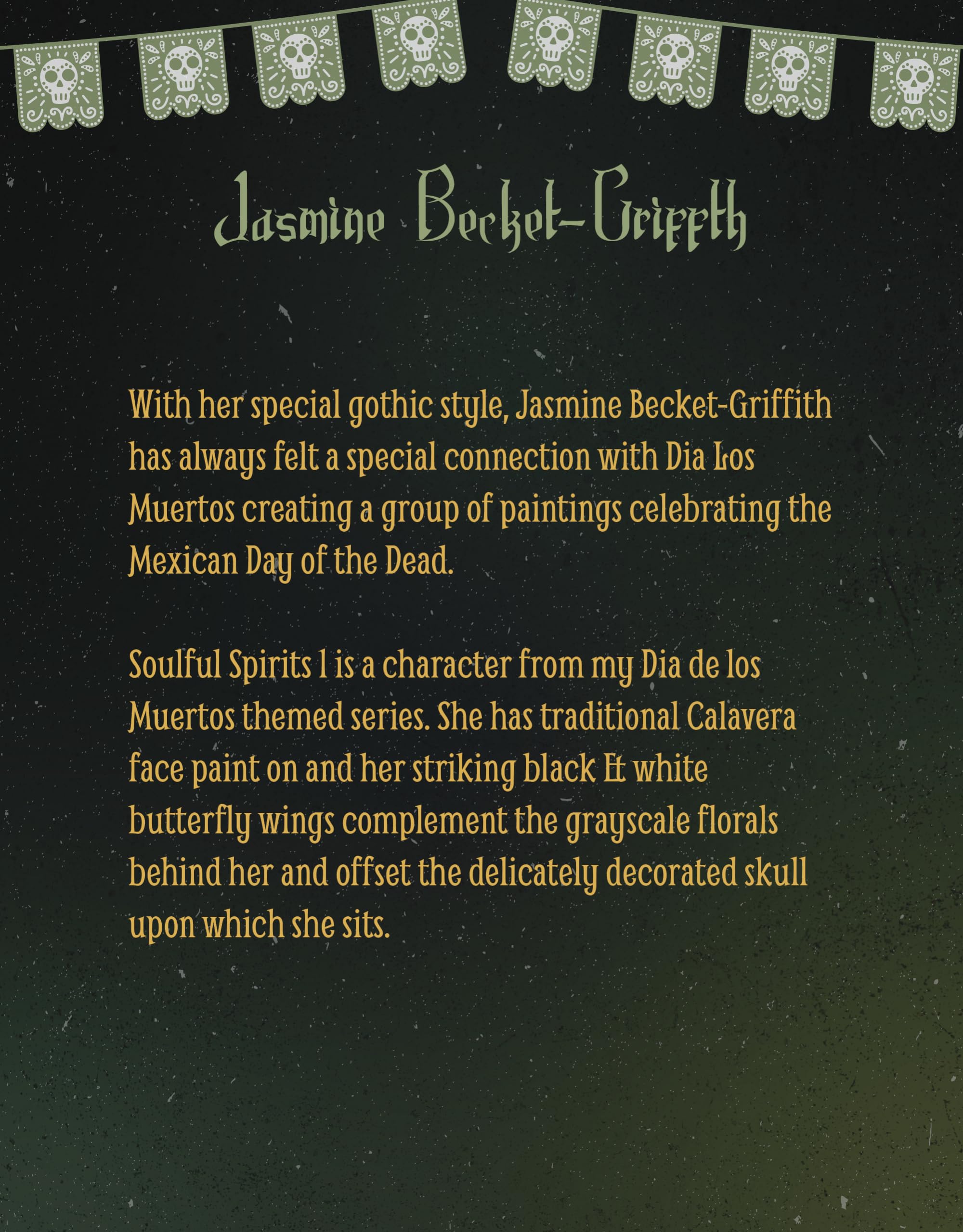 Jasmine Becket-Griffith Dia de Los Muertos Wood Magnets Set - 2”x3” Laser-Cut UV-Coated Fridge Magnets for Home & Office Decor - Day of The Dead Art Collectibles (JJ-V979-3S0E)