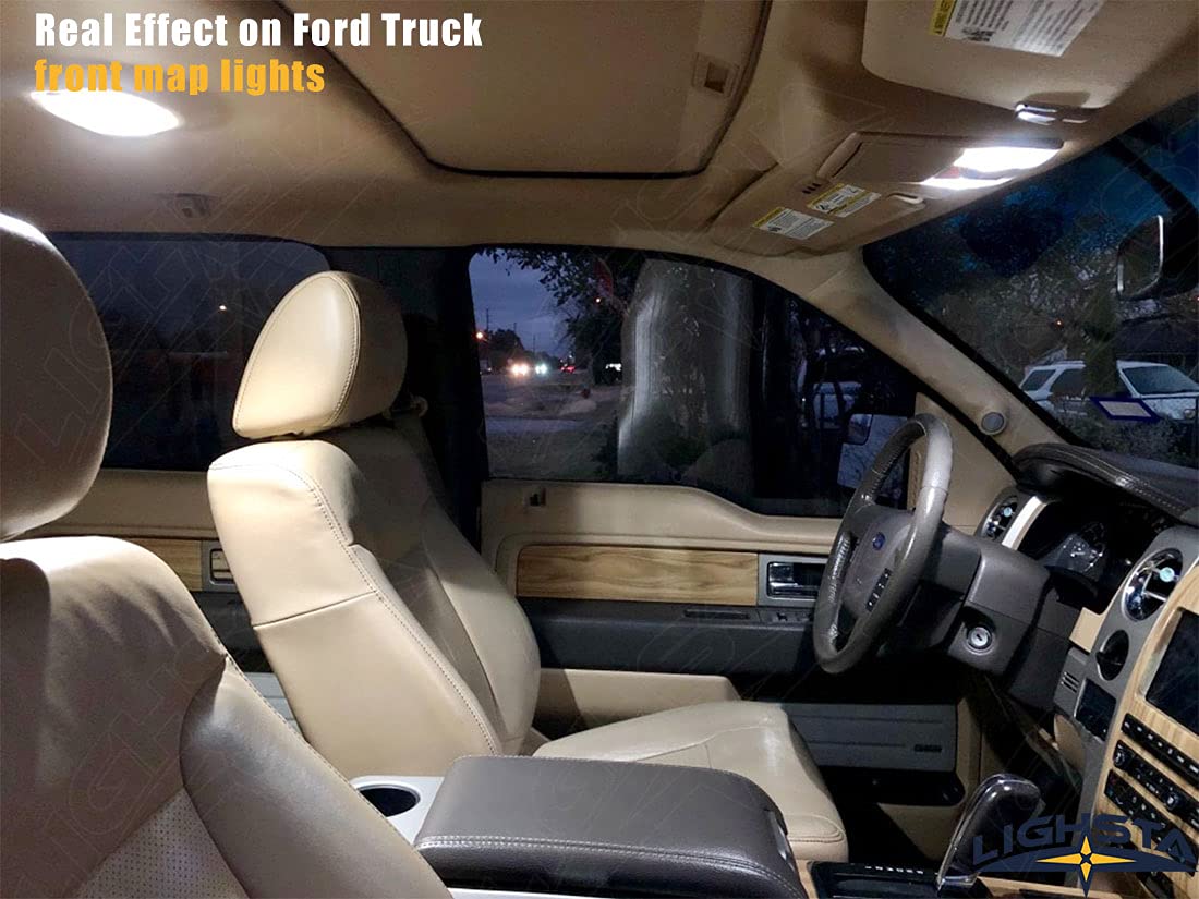 9-Piece Super Bright White LED Interior Light Kit for Ford F150 2009-2014 Models - Includes Cargo Lights, License Plate Lights & Installation Tool | Upgrade Your Truck Lighting for Night Driving & Interior Visibility