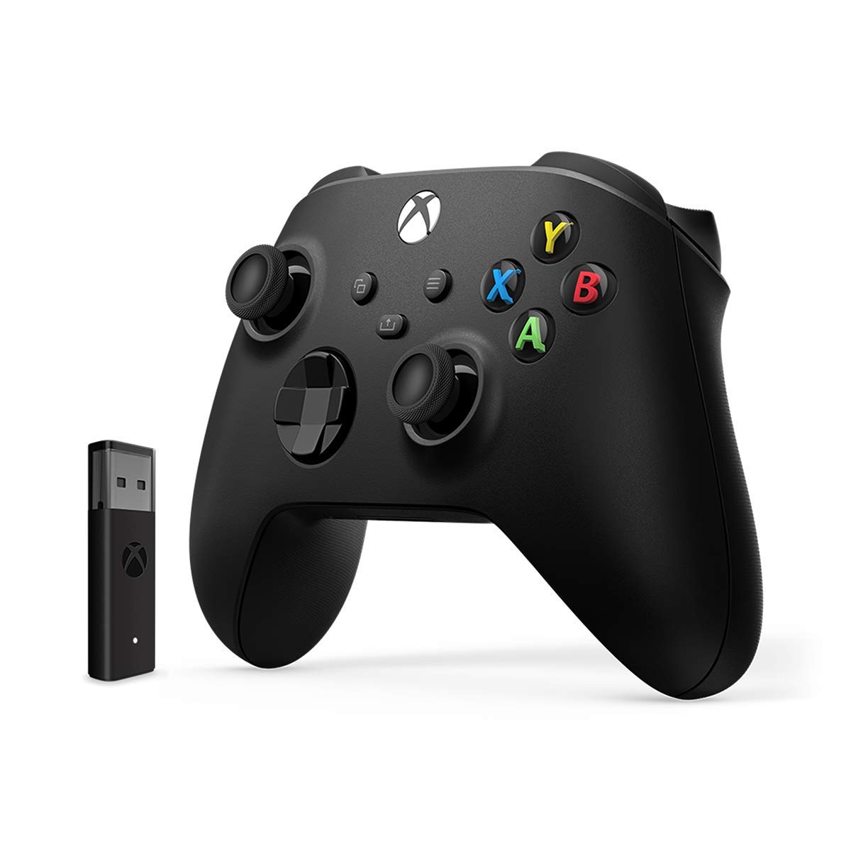 Refurbished Microsoft Xbox Wireless Controller with Windows 10 Adapter - Official Xbox Gamepad for PC Gaming | Perfect for Steam, Game Pass & Multiplayer Sessions