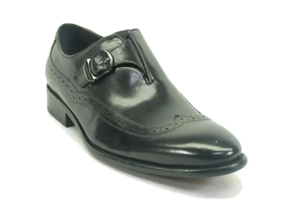 Stylish Two-Tone Wingtip Buckle Loafers for Men - Classic Casual & Dress Shoes - Perfect for Office, Business, Wedding & Formal Occasions