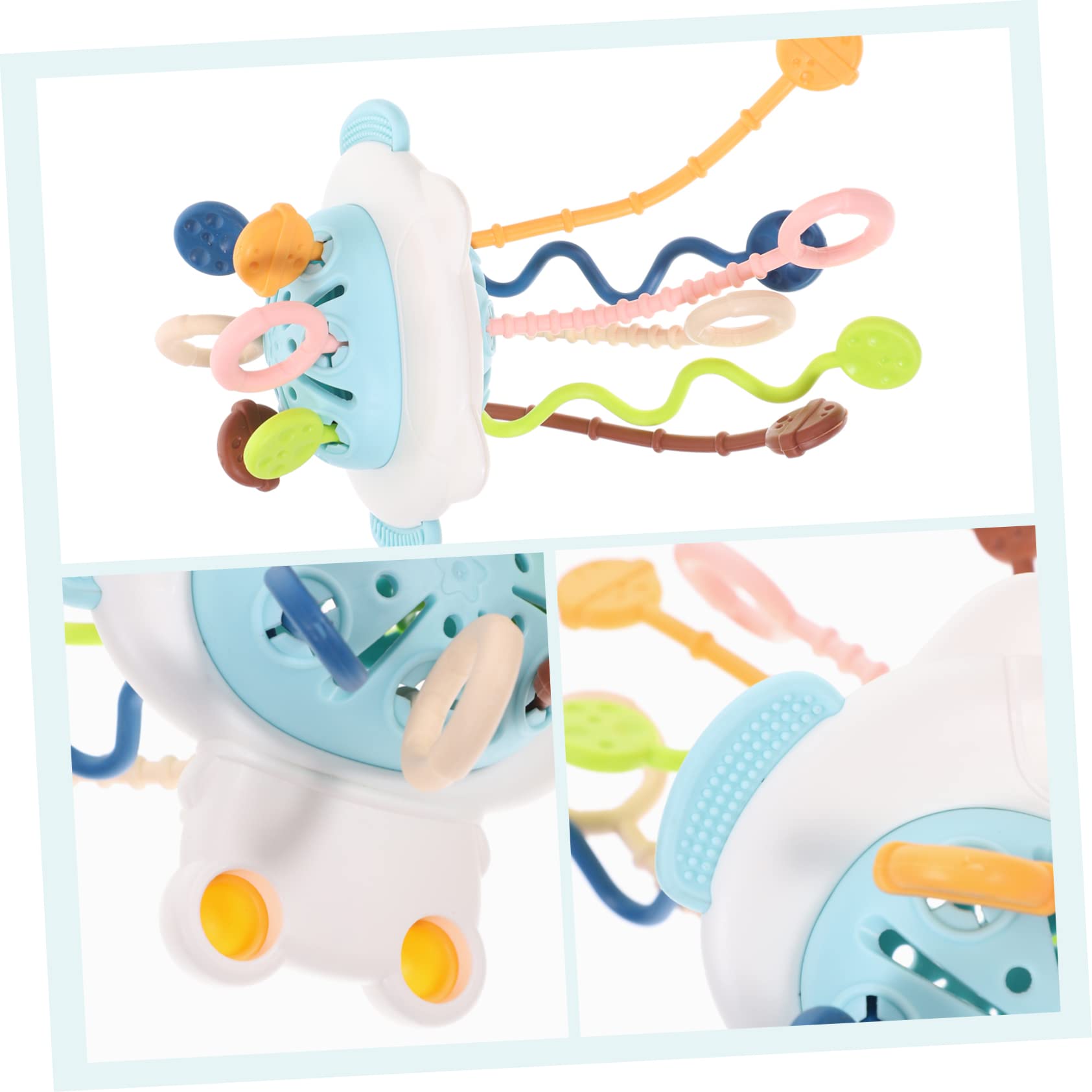 Vaguelly 3-Piece Sensory Bath Toys Set - Educational & Calming Drawstring Toys for Toddlers - Perfect for Bathtime Fun, Stress Relief & Early Learning Development