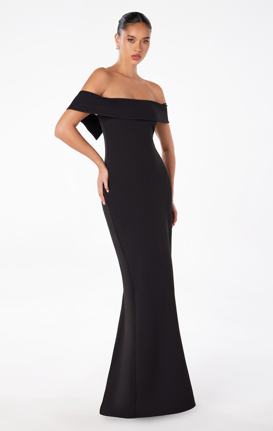 Inez Off The Shoulder Maxi Dress - Elegant Flowy Long Dress for Women, Perfect for Weddings, Parties & Summer Vacations