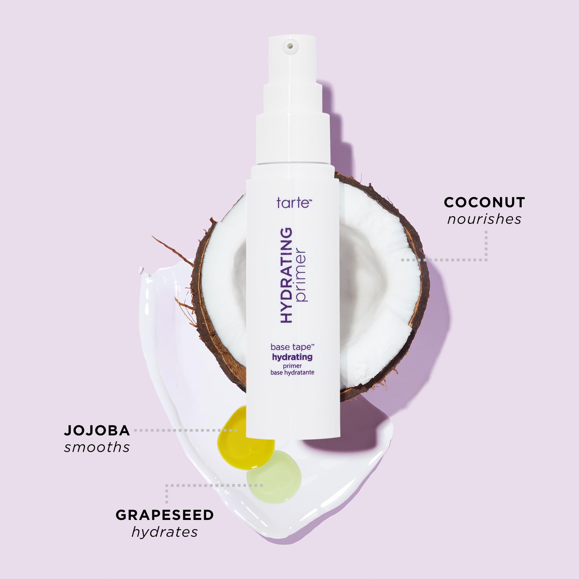 Tarte Base Tape Hydrating Primer - Clear - Full Size - Perfect for Prepping Skin Before Makeup Application
