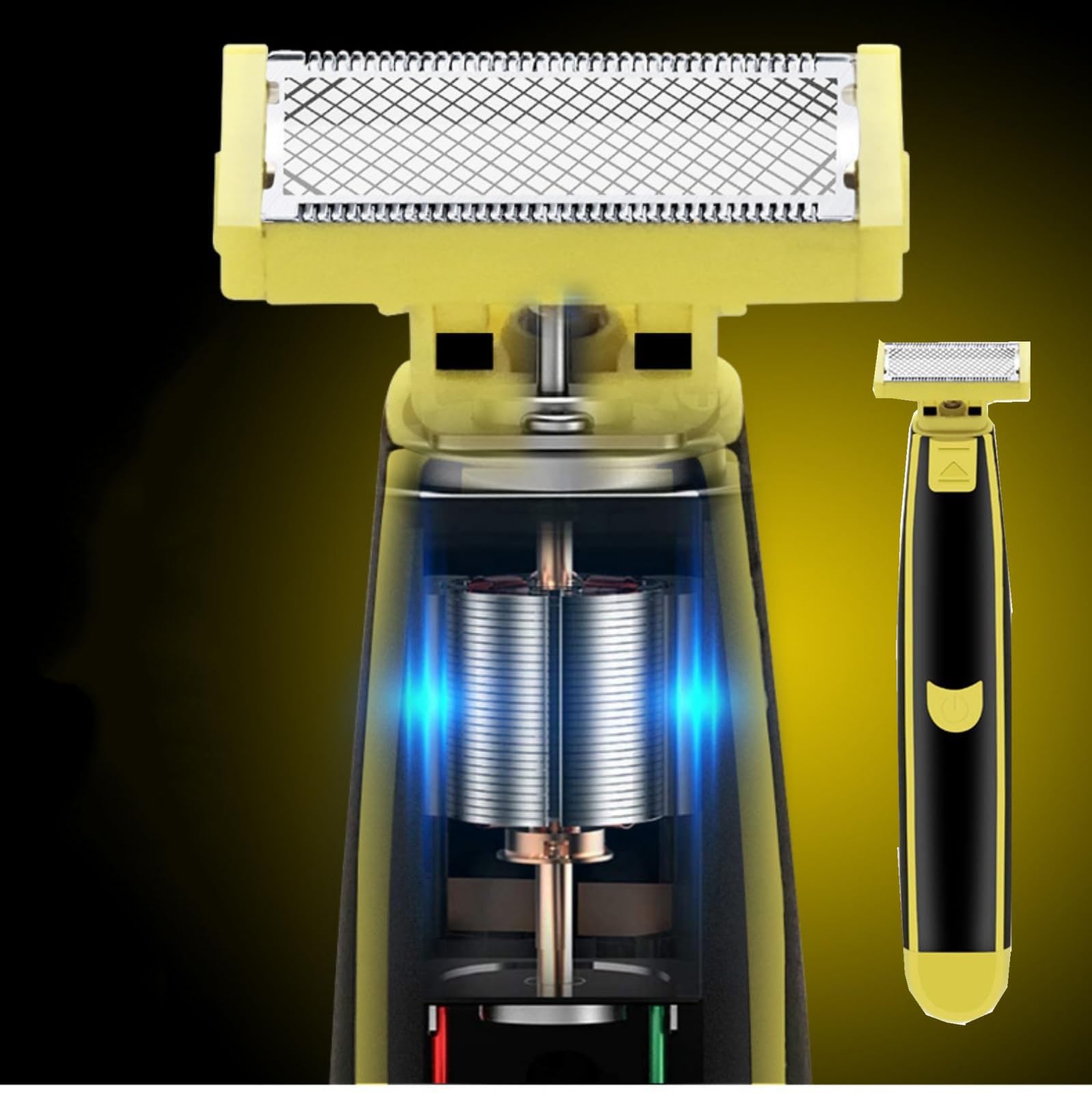 Premium Wet & Dry Electric Shaver for Men - Rechargeable Cordless Razor with Fast Motor & Non-Slip Grip - Includes Electric Shaver Cleaner - Perfect for Travel, Gym & Daily Shaving (Model #4)