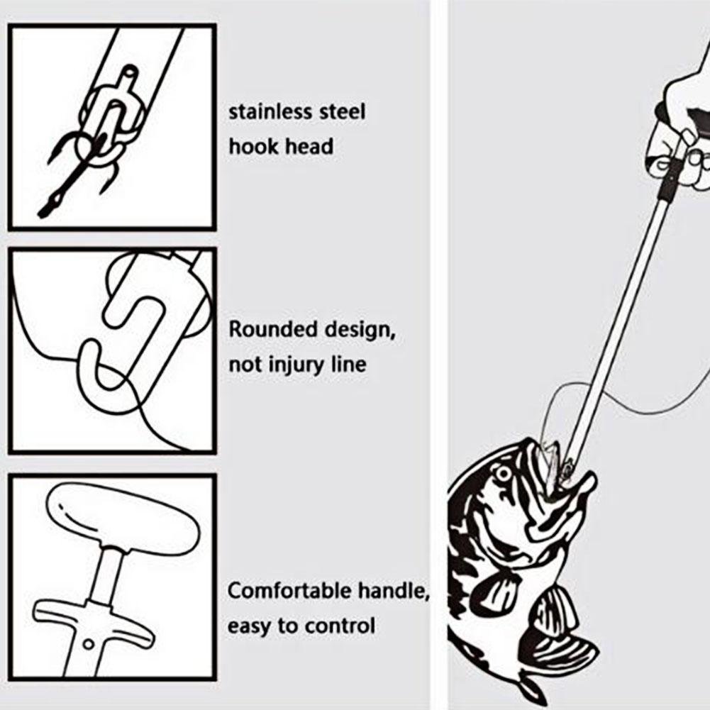 Best Fish Hook Remover Tool - Safe & Easy Fishing Hook Extractor for Catch and Release - Perfect for Anglers, Fishermen, and Outdoor Enthusiasts
