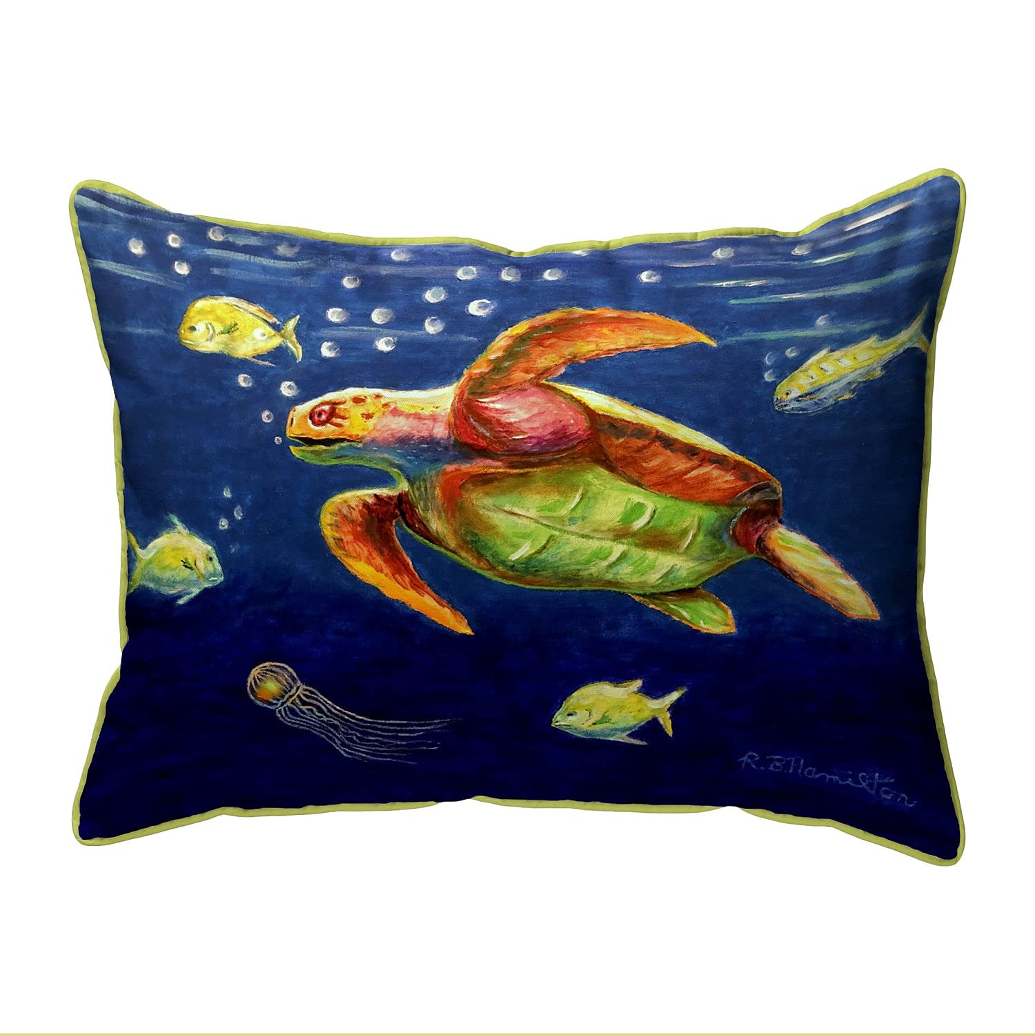 Betsy Drake ZP1168 Decorative Throw Pillow 20x24 Inches - Multi Color for Living Room, Bedroom & Sofa - Soft & Stylish Home Decor Accent