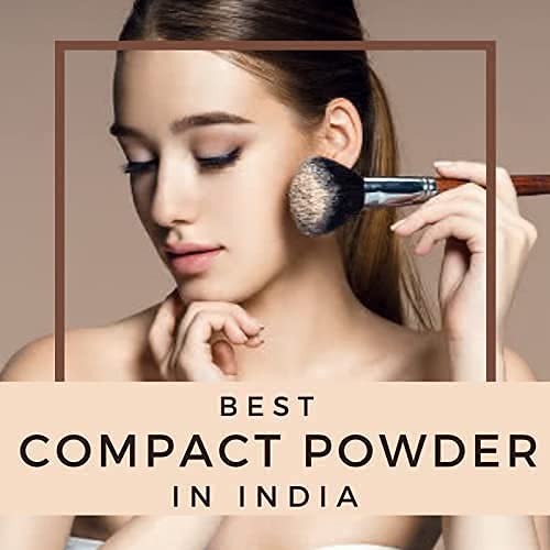 Oil Control Compact Powder for Girls - 2-in-1 Matte Finish Makeup with Full Coverage | Double Beige Shades for Fair Skin Tone | Includes Oval Makeup Brush | Perfect for Daily Wear, School & Special Occasions