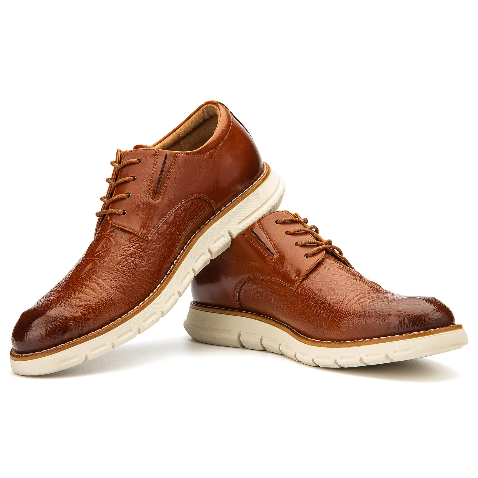 Meijiana Men's Oxford Dress Shoes - Classic Lace-Up Formal Shoes for Business & Wedding - Comfortable & Stylish Office & Evening Wear