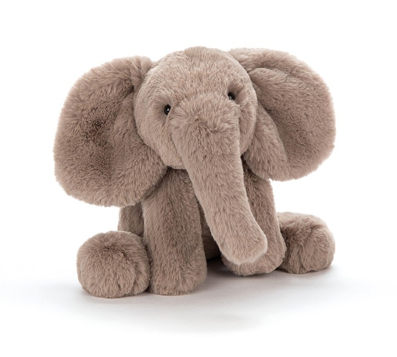 Jellycat Smudge Elephant Large Plush Toy - Ultra Soft Stuffed Animal for Kids & Adults | Perfect for Cuddling, Nursery Decor, and Gift Giving