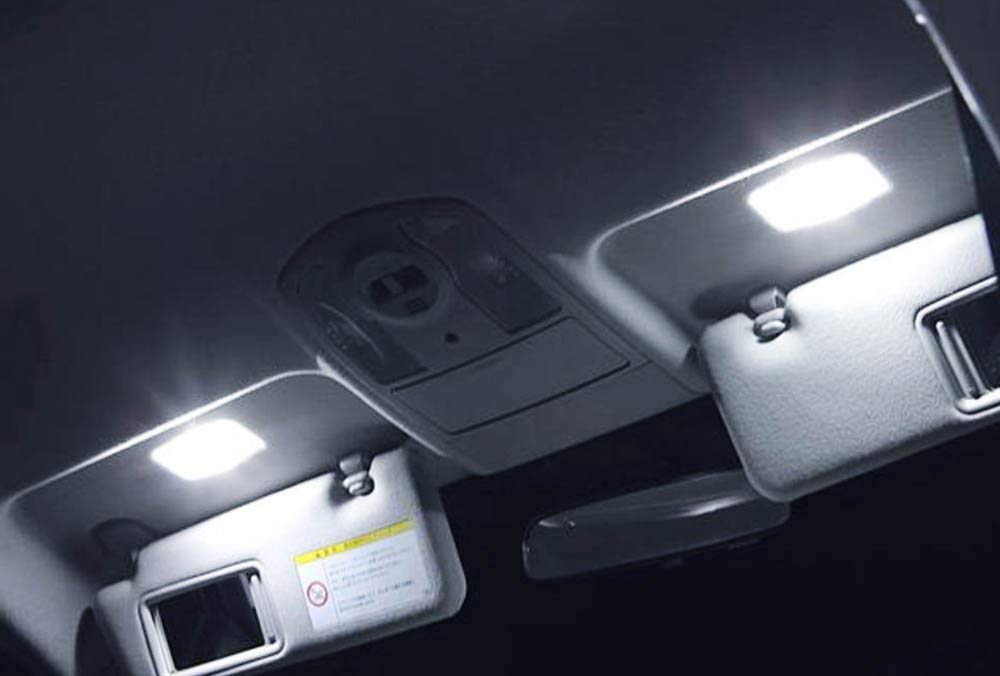 2-Pack White 6 SMD 29mm 6641 LED Bulbs - Replacement Lights for Car Sun Visor Vanity Mirror (Perfect for Nighttime Makeup & Car Interior Lighting)