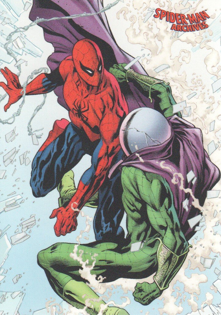 2009 Spider-Man Archives Trading Card #47 - Spider-Man vs. Mysterio - Rare Marvel Comics Collectible for Trading Card Games & Display Collections