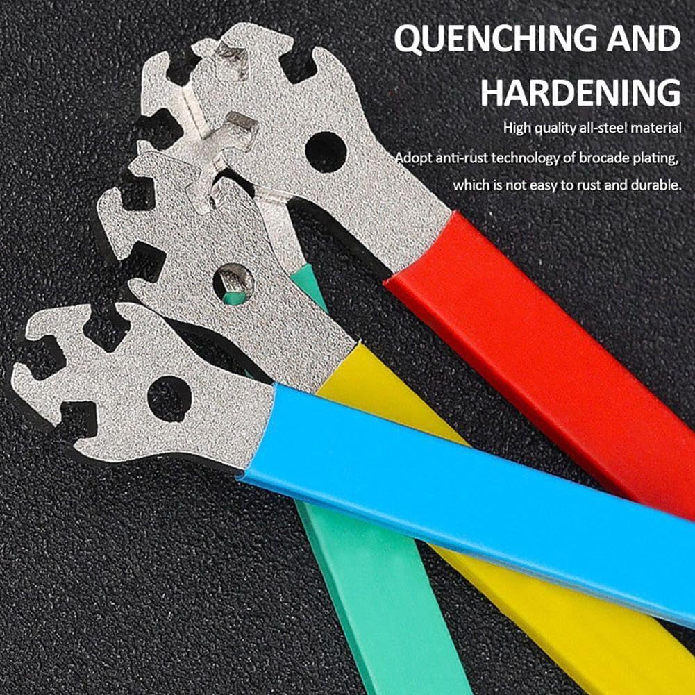 **Bike Spoke Pedal Wrench - Anti-Slip Bicycle Wheel Rim Spanner Tool for Road & Mountain Bikes - Portable Bike Repair Kit for Tire Adjustments & Maintenance**    *(Perfect for On-the-Go Cyclists, DIY Bike Repairs, and Professional Mechanics)*