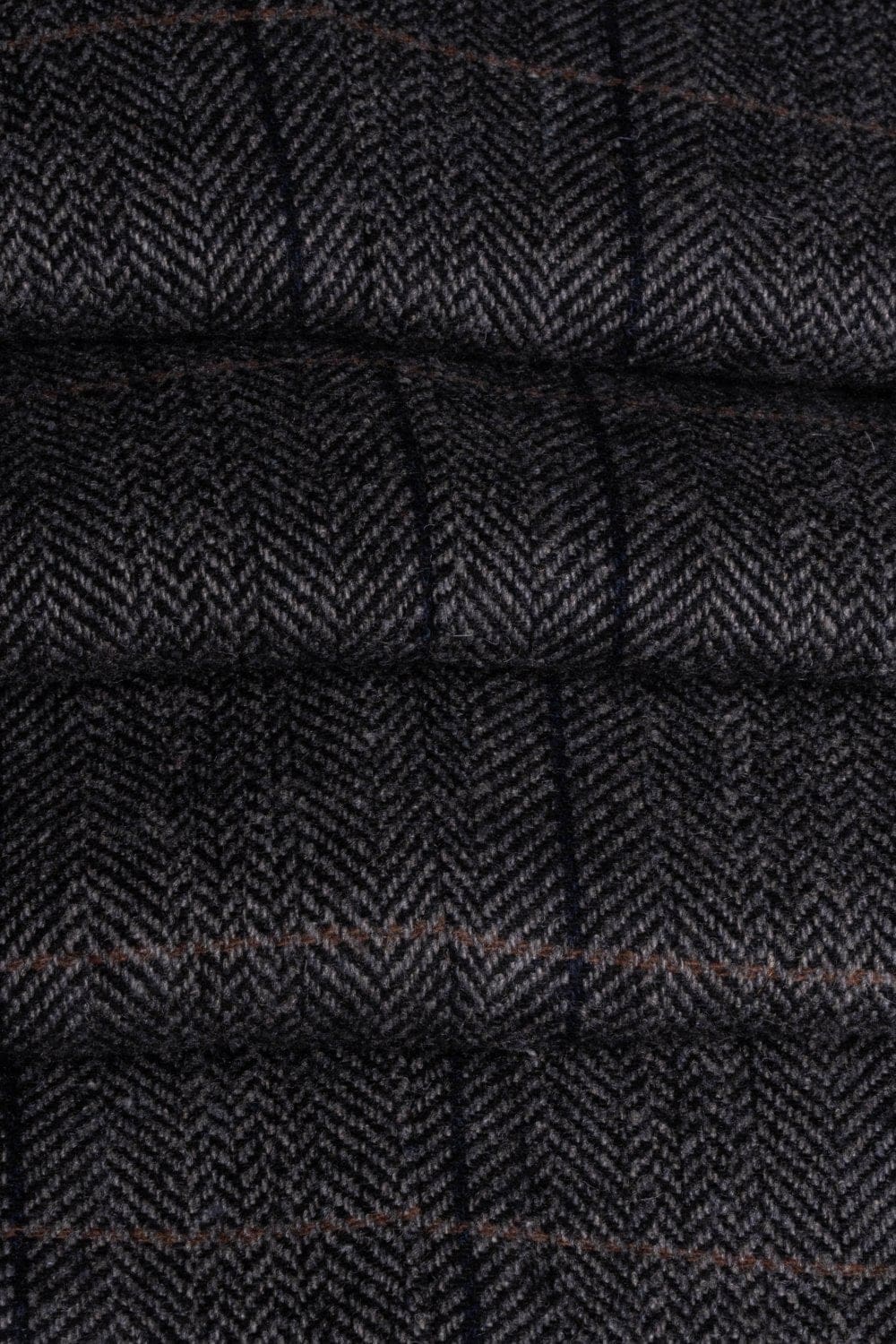 Stylish Cavani Albert Grey Men's Tweed Check Lapel Waistcoat Vest | Formal & Casual Wear | Perfect for Weddings, Office & Smart Outfits