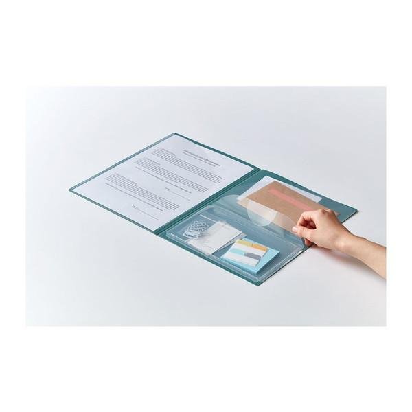 EMILY 3 Pocket Hard Plastic Card Holder - Premium Business Card Organizer for Professionals - Perfect for Office, Networking Events & Conferences