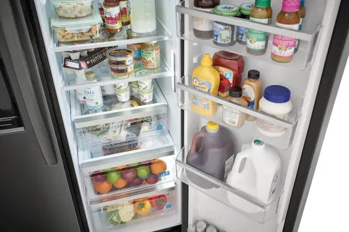 Frigidaire Gallery GRSC2352AD 22.3 Cu. Ft. 36-Inch Counter Depth Side by Side Refrigerator in Black Stainless Steel - Energy Efficient, Spacious Design for Modern Kitchens & Entertaining