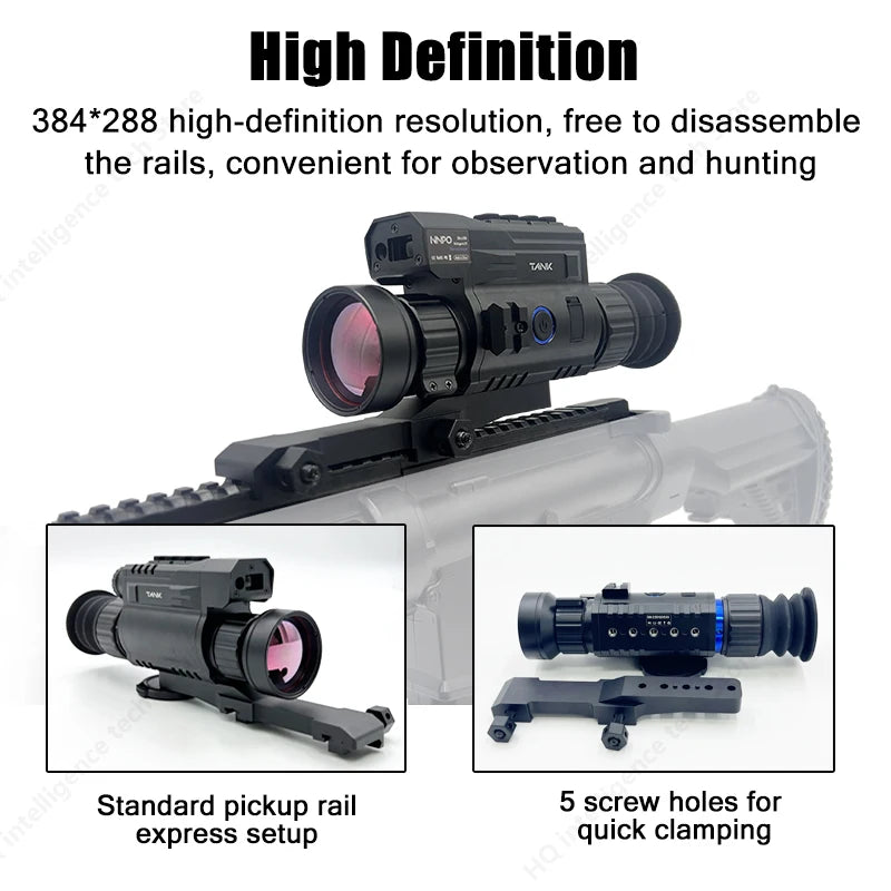 Tanke TR35/TR50 Thermal Imaging Scope - 384x288 Resolution Night Vision Camera for Hunting, Wildlife Observation & Outdoor Adventure | Thermal Rifle Sight for Night Hunting, Security Surveillance & Search Rescue