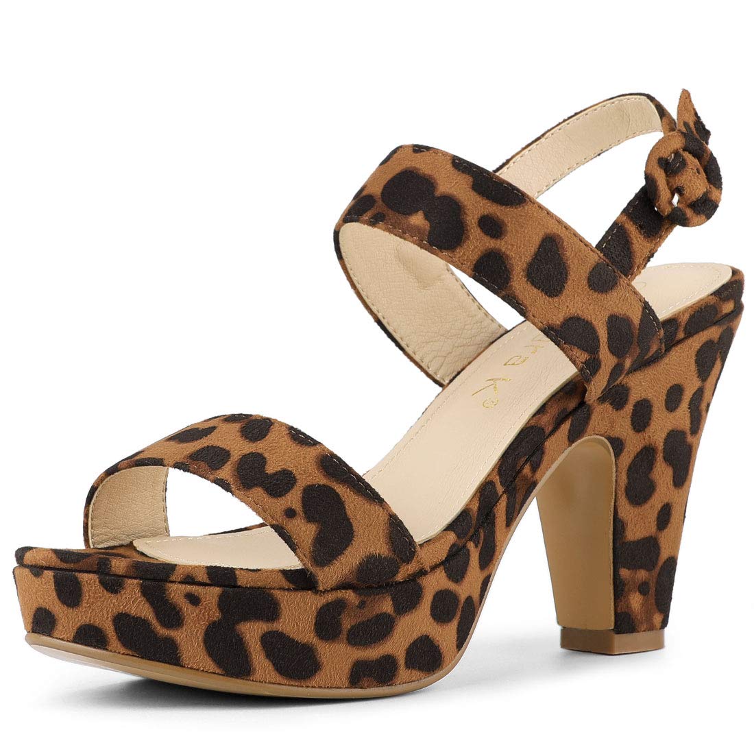 Allegra K Women's Chunky High Heel Sandals - Slingback Platform Pumps for Women | Perfect for Weddings, Parties & Office Wear