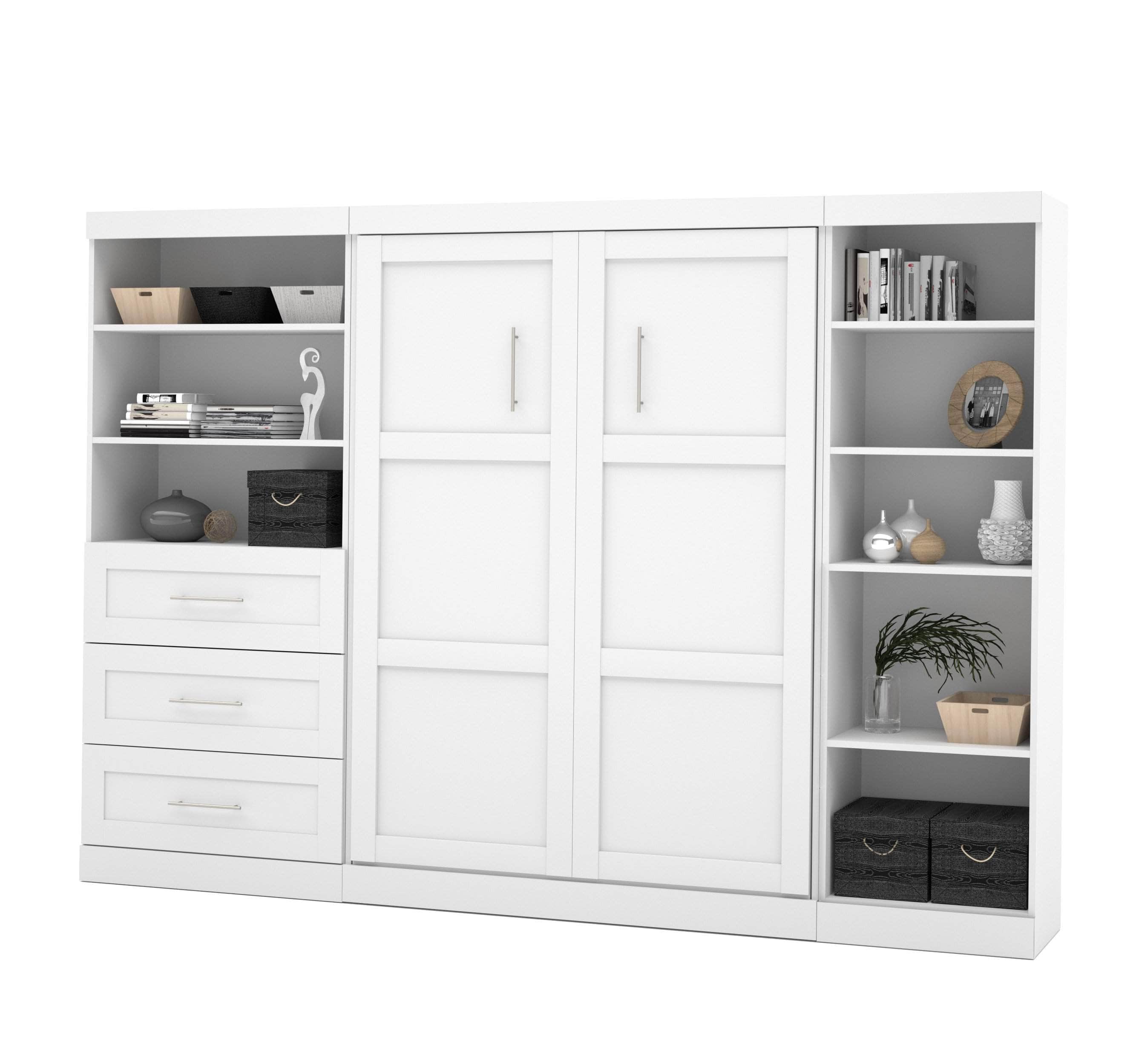 Pur Full Murphy Wall Bed with Storage - 120
