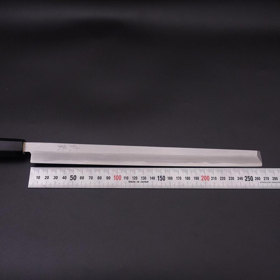 Premium Takohiki Japanese Sushi Knife - Blue Steel #2 Kasumi Finish with Buffalo Magnolia Handle (270mm) - Perfect for Sushi Chefs & Professional Kitchen Use