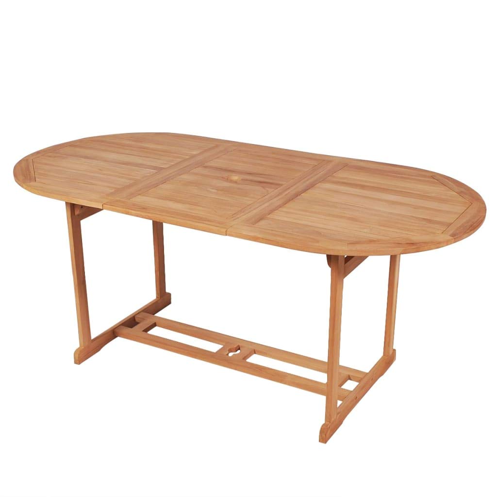 Premium Solid Teak Wood Outdoor Dining Table - 70.8