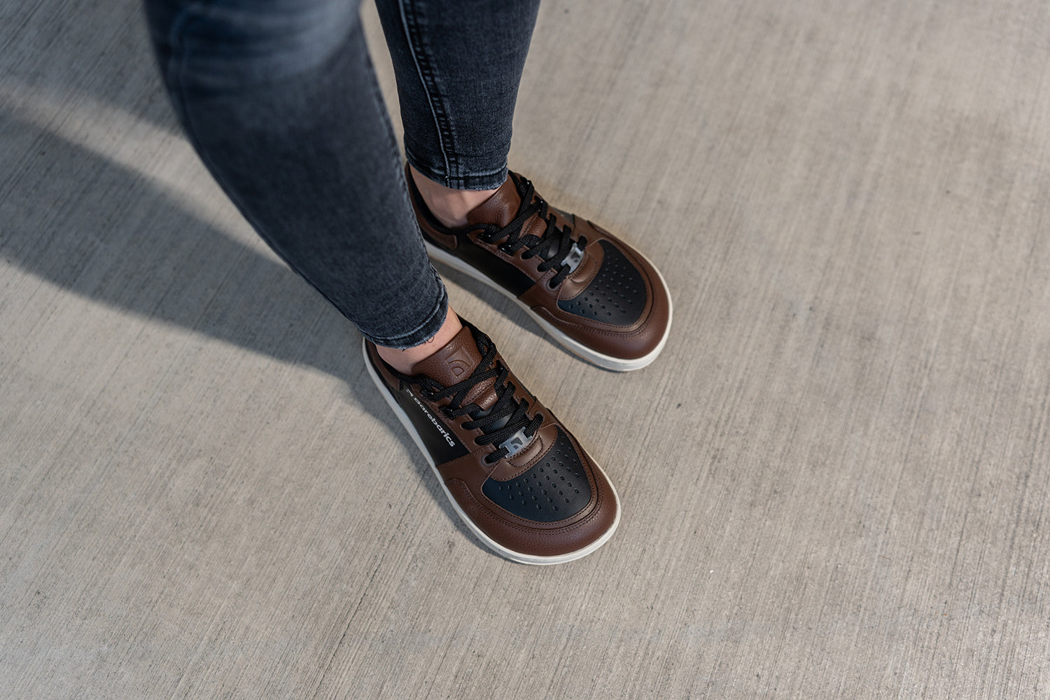 Barefoot Sneakers for Men & Women - Barebarics Wave Black & Dark Brown Minimalist Shoes | Lightweight & Flexible for Running, Walking & Gym Workouts