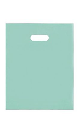 Medium Plastic Merchandise Bags 12x15 Inches - Aqua Color - Case of 250 - Perfect for Retail, Packaging & Small Business Shipping