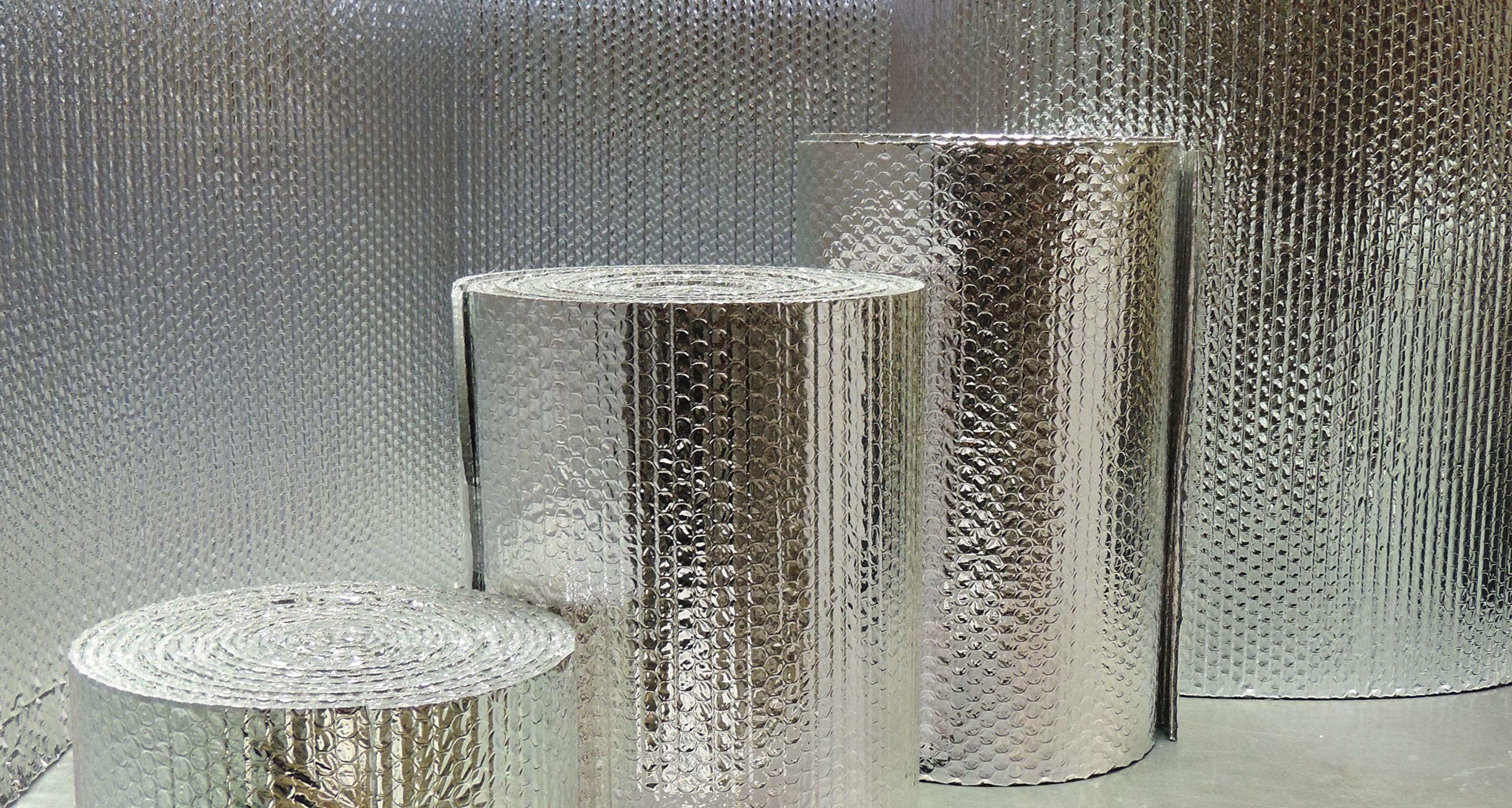 Double Sided Reflective Aluminum Foil Insulation Roll - 1/4