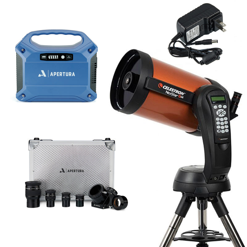 Celestron NexStar 8SE Telescope with Advanced GPS & Accessories - 8