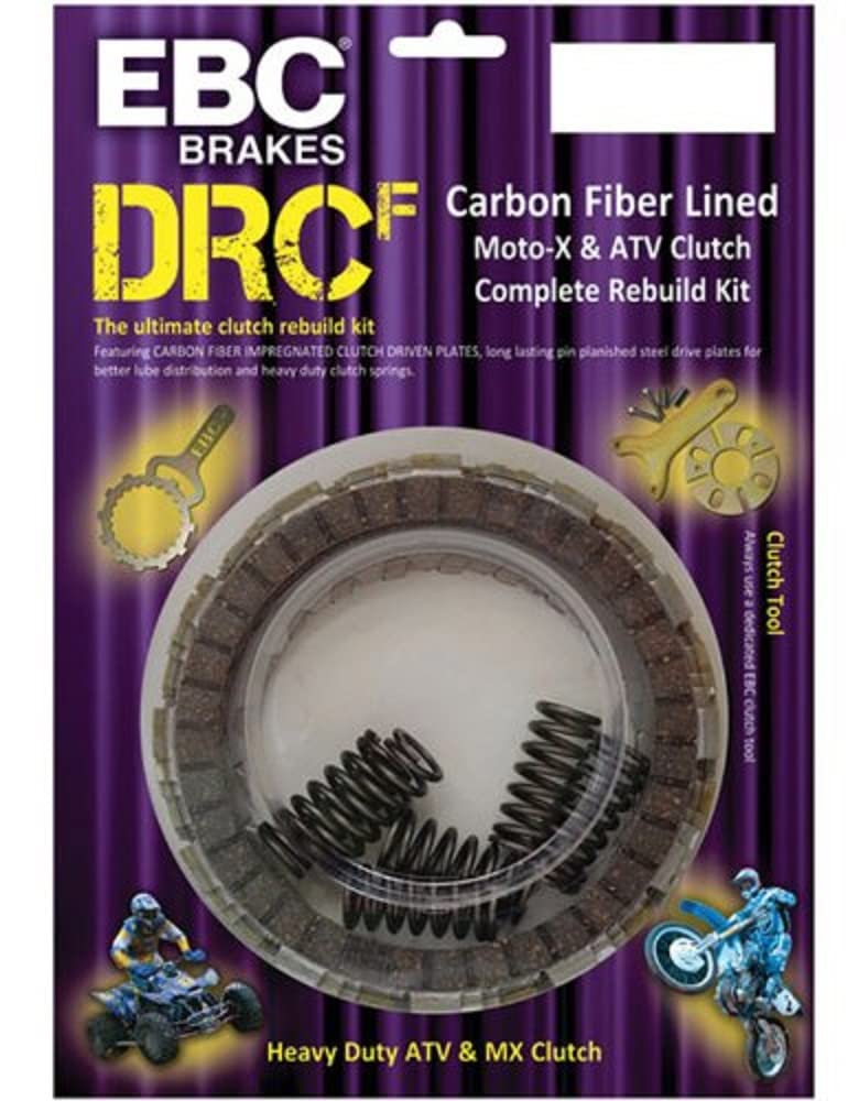 EBC Brakes DRCF111 DRCF Range Carbon Fiber Clutch Kit - High Performance Clutch for Racing & Sports Cars | Perfect for Track Days & High-Torque Applications